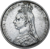1889 Shilling - Victoria British Silver Coin - Nice