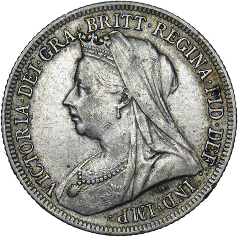 1901 Shilling - Victoria British Silver Coin - Nice