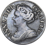 1711 Sixpence (Small Lis) - Anne British Silver Coin - Nice