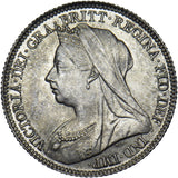 1897 Sixpence - Victoria British Silver Coin - Superb
