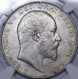 1910 Halfcrown (NGC MS62) - Edward VII British Silver Coin - Superb