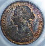 1890 Halfpenny (CGS UNC 82) - Victoria British Bronze Coin - Superb