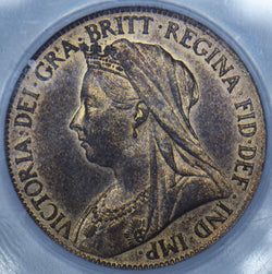 1895 Halfpenny (CGS UNC 82) - Victoria British Bronze Coin - Superb