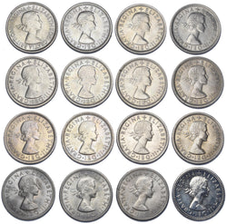 1953 - 1970 High Grade Sixpences Lot (15 Coins) - Elizabeth II British Coins