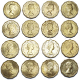1953 - 1970 High Grade Brass Threepences Lot (16 Coins) - British Coins