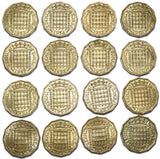 1953 - 1970 High Grade Brass Threepences Lot (16 Coins) - British Coins