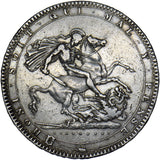 1819 LIX Crown - George III British Silver Coin - Nice