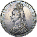 1887 Double Florin - Victoria British Silver Coin - Nice