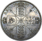 1887 Double Florin - Victoria British Silver Coin - Nice