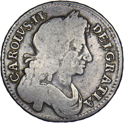 1676 Halfcrown - Charles II British Silver Coin