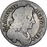 1676 Halfcrown - Charles II British Silver Coin