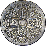 1676 Halfcrown - Charles II British Silver Coin