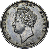 1826 Shilling - George IV British Silver Coin - Nice