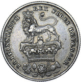 1826 Shilling - George IV British Silver Coin - Nice