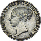 1866 Sixpence (Die no. 19) - Victoria British Silver Coin - Very Nice