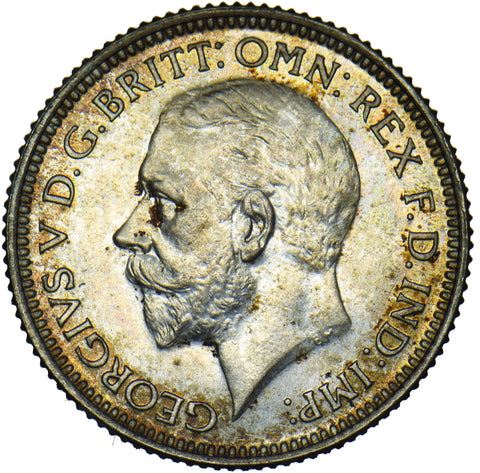 1927 Proof Sixpence - George V British Silver Coin - Superb