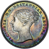 1862 Threepence - Victoria British Silver Coin - Superb