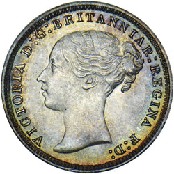 1878 Threepence - Victoria British Silver Coin - Superb