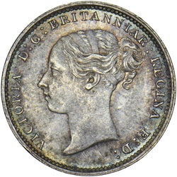 1886 Threepence - Victoria British Silver Coin - Superb