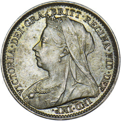 1893 Threepence - Victoria British Silver Coin - Superb