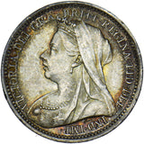 1900 Threepence - Victoria British Silver Coin - Superb