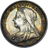 1901 Threepence - Victoria British Silver Coin - Very Nice