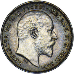 1902 Threepence - Edward VII British Silver Coin - Very Nice