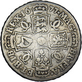 1677 Halfcrown - Charles II British Silver Coin