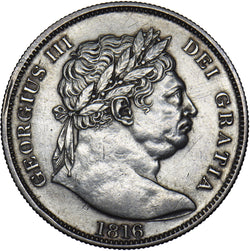 1816 Halfcrown - George III British Silver Coin - Very Nice