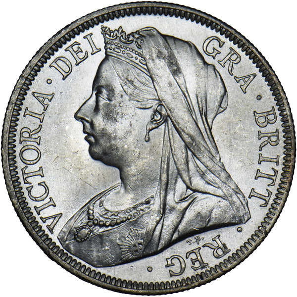 1901 Halfcrown - Victoria British Silver Coin - Superb