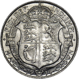 1914 Halfcrown - George V British Silver Coin - Very Nice