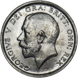 1915 Halfcrown - George V British Silver Coin - Very Nice