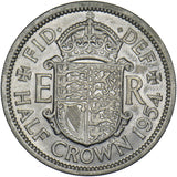 1954 Halfcrown - Elizabeth II British Coin - Very Nice