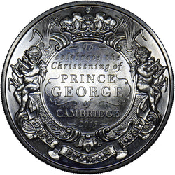 2013 5 Pound Coin (Prince George Christening) - Elizabeth II British Coin Superb