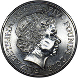 2015 £5 Coin (Churchill) - Elizabeth II British Coin - Superb