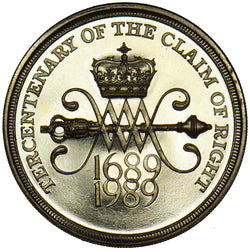 1989 £2 Coin (Claim Of Right) - Elizabeth II British Coin - Superb