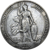 1908 Florin - Edward VII British Silver Coin