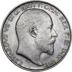 1908 Florin - Edward VII British Silver Coin - Very Nice