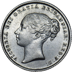 1839 Shilling - Victoria British Silver Coin - Nice