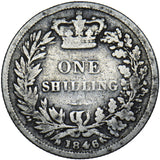 1846 Shilling - Victoria British Silver Coin