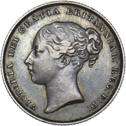 1853 Shilling - Victoria British Silver Coin - Nice
