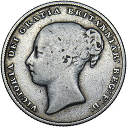 1857 Shilling - Victoria British Silver Coin