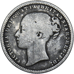 1868 Shilling - Victoria British Silver Coin