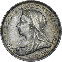 1899 Shilling - Victoria British Silver Coin - Very Nice