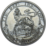 1902 Matt Proof Shilling - Edward VII British Silver Coin - Superb