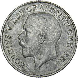 1921 Shilling - George V British Silver Coin - Nice