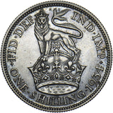 1934 Shilling - George V British Silver Coin - Nice