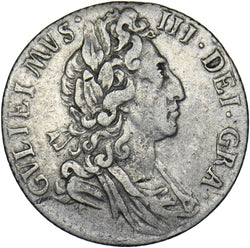 1697 Sixpence (GVLIEIMVS Error) - William III British Silver Coin - Nice