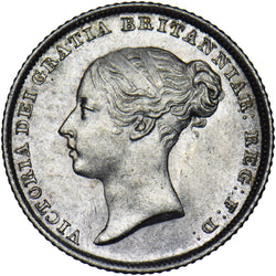 1839 Sixpence - Victoria British Silver Coin - Superb