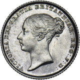 1839 Sixpence - Victoria British Silver Coin - Superb